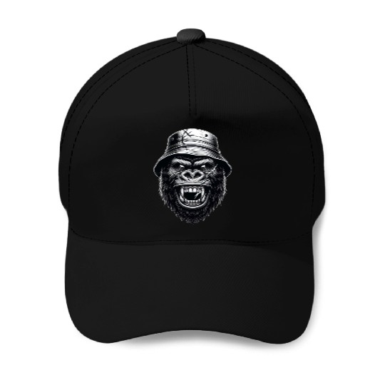 Savage Gorilla – Streetwear Beast Art Baseball Caps