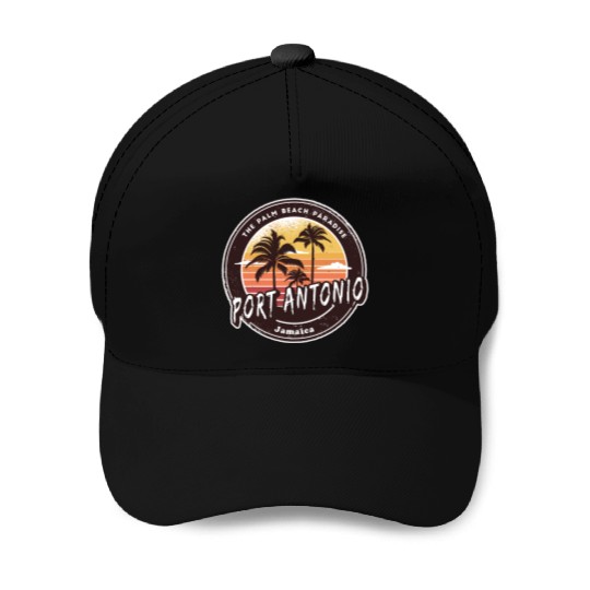 Port Antonio Jamaica - Caribbean Island Paradise Baseball Caps
