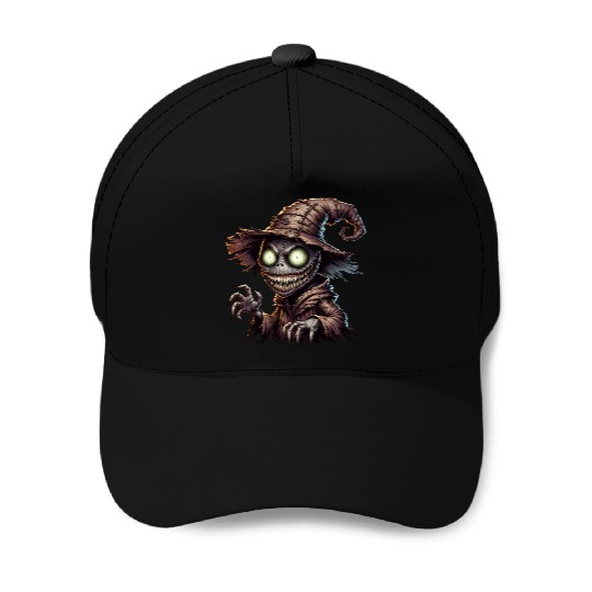 Evil Scarecrow Witch – Creepy Halloween Horror Baseball Caps