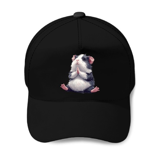 Prayerful Guinea Pig Animal Zen Baseball Caps
