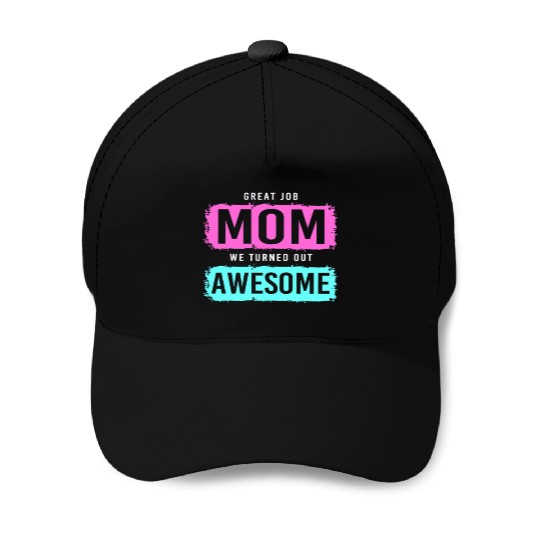Single Mom Mothers Day Solo Mommy Baseball Caps