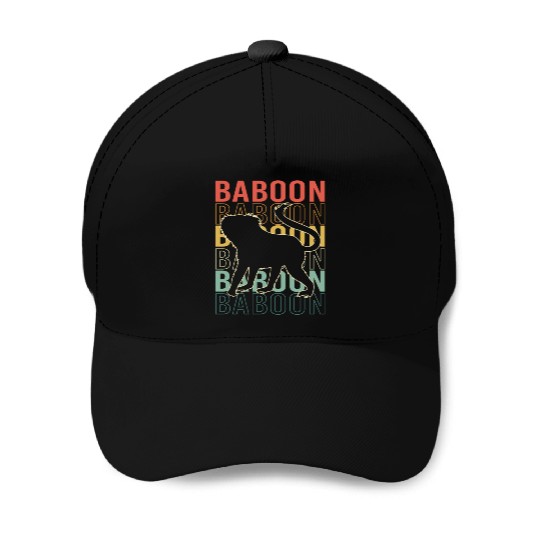 Baboon Monkey Ape Baseball Caps