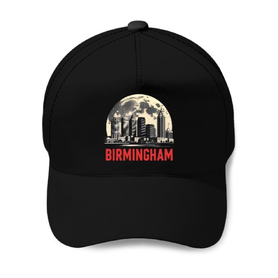 Birmingham City Albm Skyline Full Moon Baseball Caps