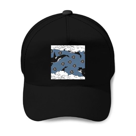 Orca Galaxy Patrol Baseball Caps