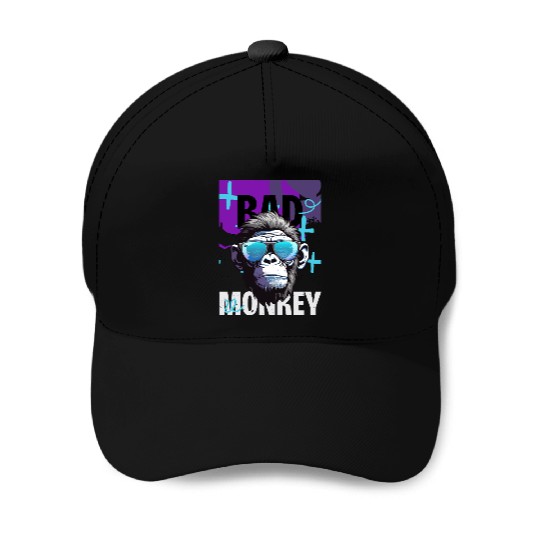 Monkey design Baseball Caps