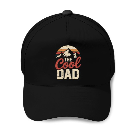 Retro Cool Dad Hiking Baseball Caps