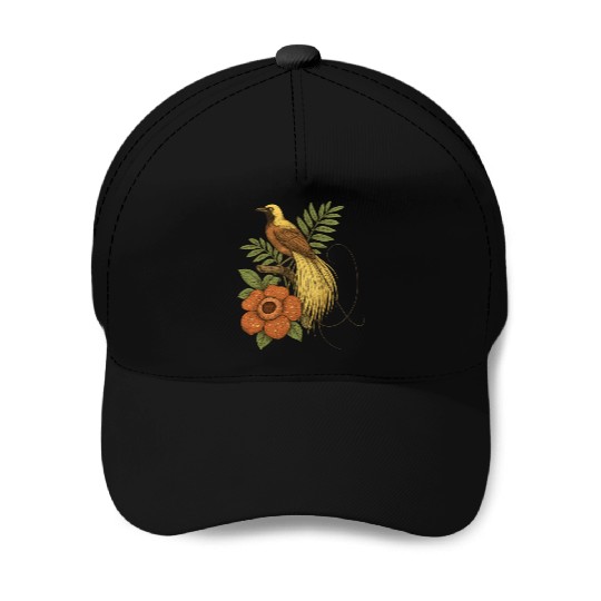 Bird of Paradise Rafflesia Baseball Caps
