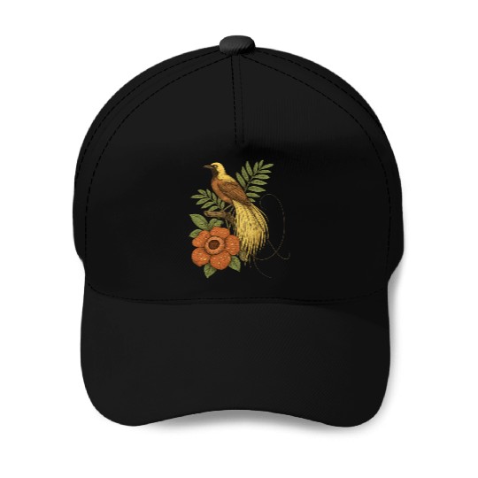 Bird of Paradise Rafflesia Baseball Caps