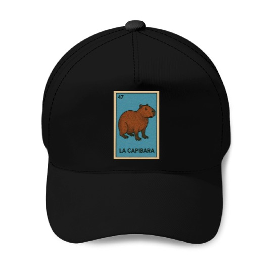 LA CAPIBARA - THE CAPYBARA - LOTERÍA CARD Baseball Caps