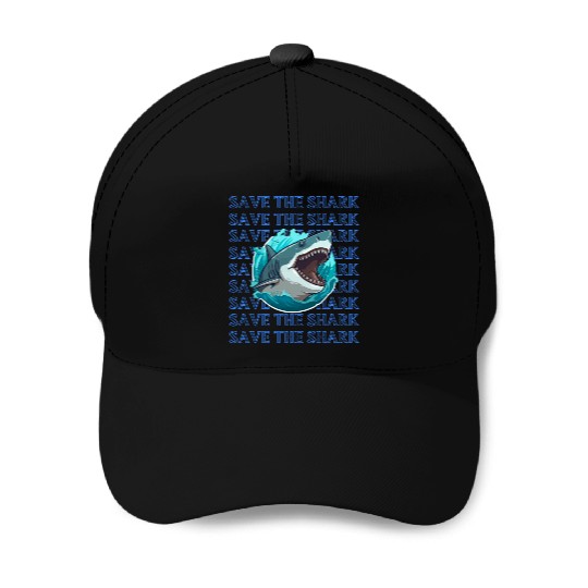 Guardian Shark Depths Vigilance Art Baseball Caps
