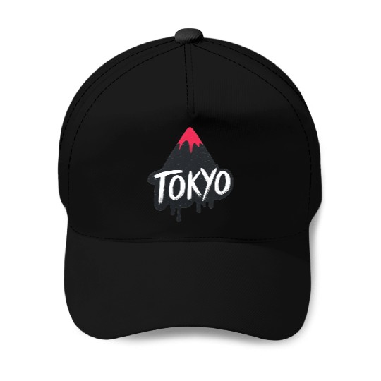 Tokyo Text Design Baseball Caps