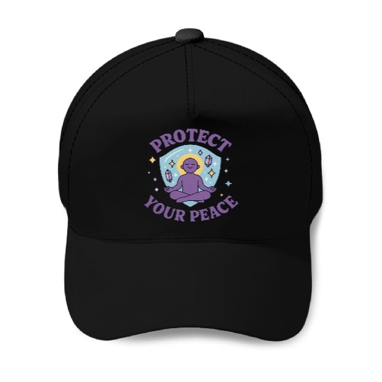 Protect Your Peace Meditation Zen Spiritual M Baseball Caps