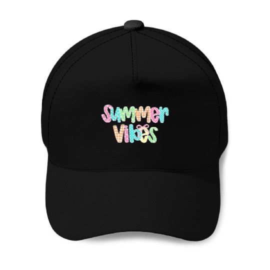 Preppy Summer Vibes Baseball Caps