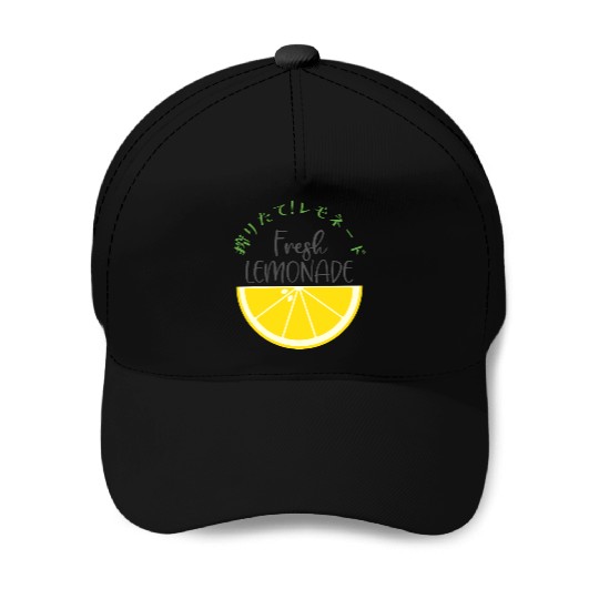 Fresh Lemonade Lemon Slice Baseball Caps