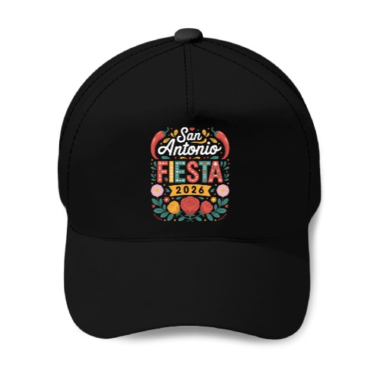San Antonio 2026 Fiesta Cinco De Mayo Texas Baseball Caps