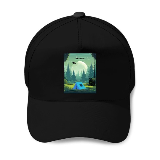 Respect the Locals – Wilderness Camping Warning Baseball Caps