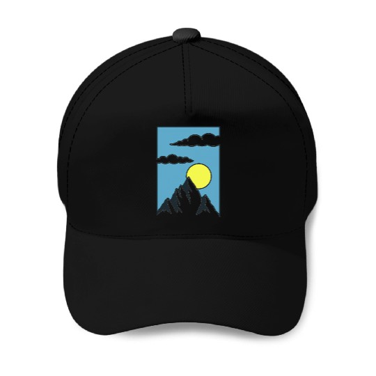 Sunrise Mountain Peak Baseball Caps