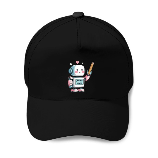 Kawaii AI Robot — "Made with love... and a bit of Baseball Caps