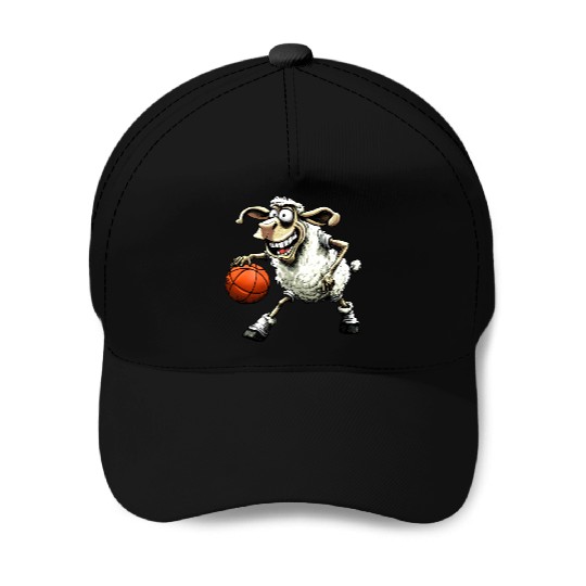 Sheep Basketball / Basketball player Sheeps Baseball Caps