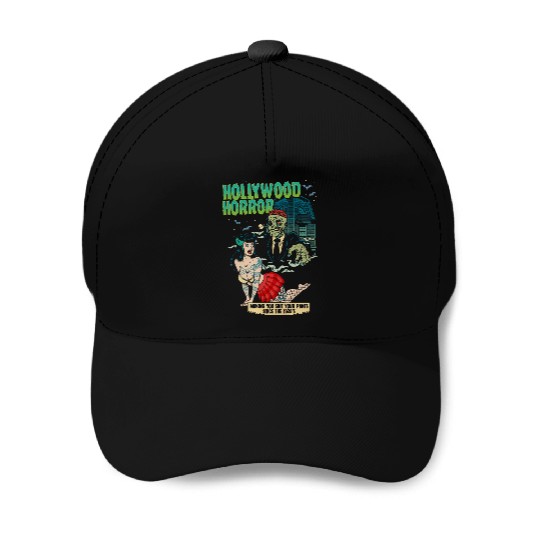 Hollywood Horror B-Movie Madness Baseball Caps