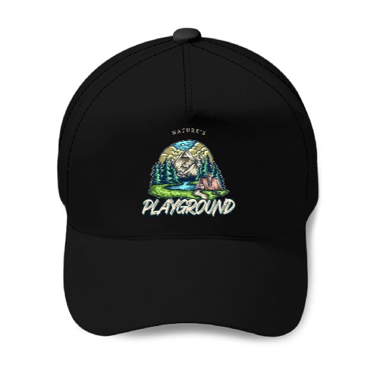 Natures playground Baseball Caps
