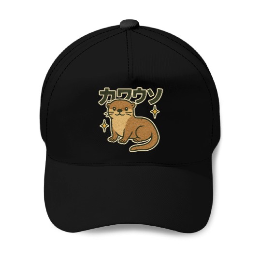 Kawaii Otter Japanese Baseball Caps