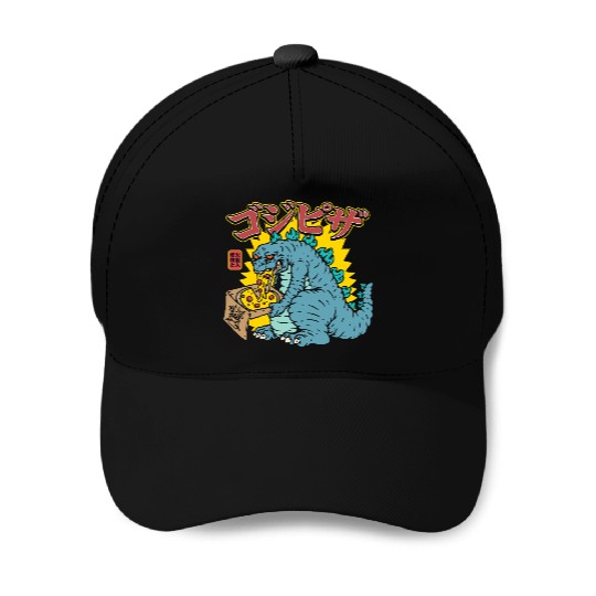 Kaiju Pizza Cravings Baseball Caps