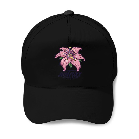 Dark Bloom Lily – JustRuxx Graphic Design Baseball Caps
