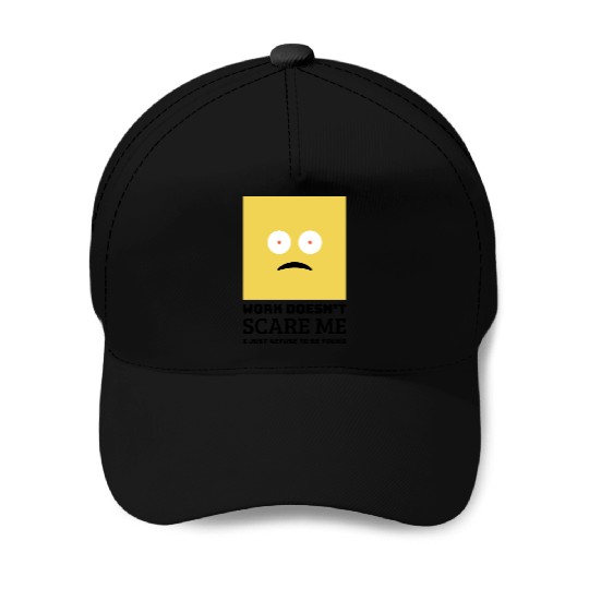 Minimal Sad Face Design Baseball Caps