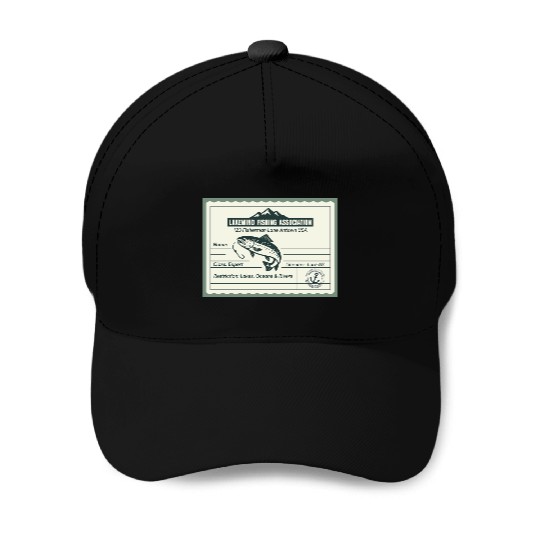 Fishing License PR Baseball Caps