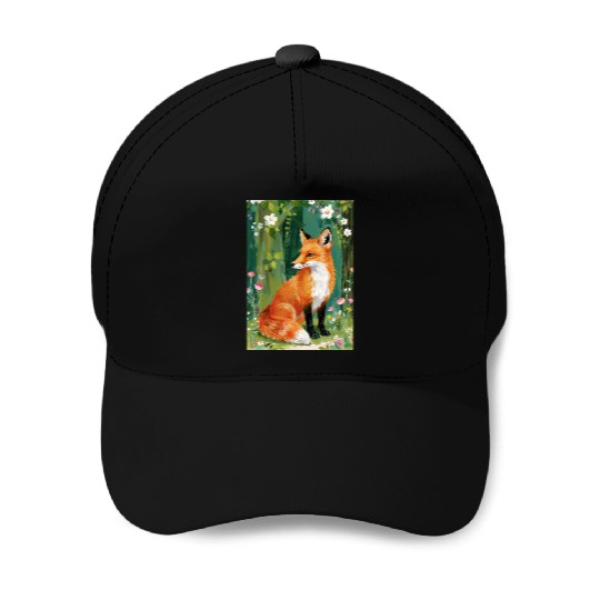 Red Fox Baseball Caps