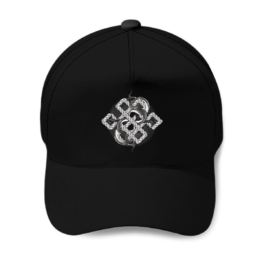 Silver Snake Knot – Mystical & Elegant Baseball Caps
