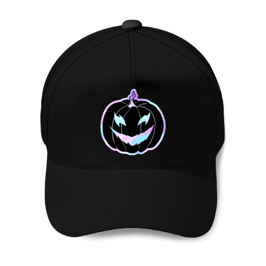 Glow-In-The-Dark Jack-o-Lantern Baseball Caps
