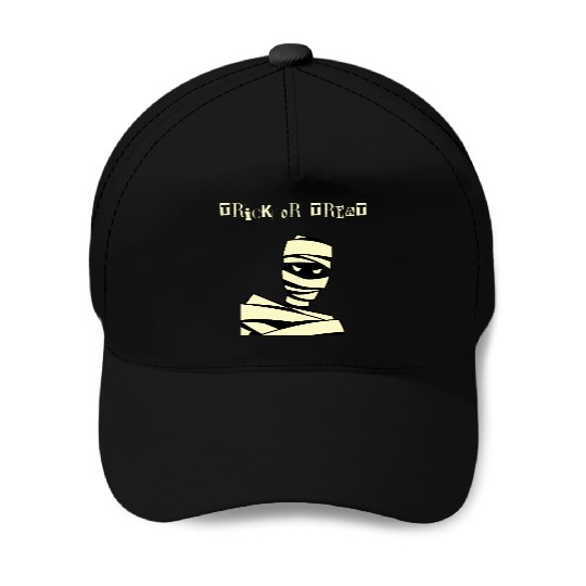 Mummy Look "Trick and Treat" Halloween Baseball Caps – S