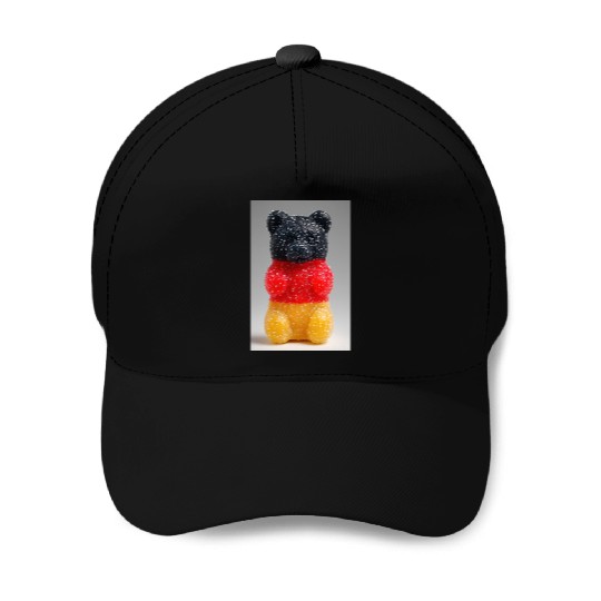 German Flag Gummy Bear Baseball Caps