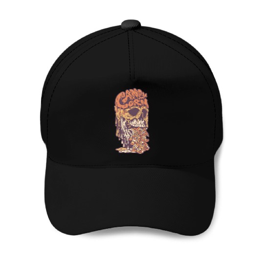Candy Corn Skull Baseball Caps