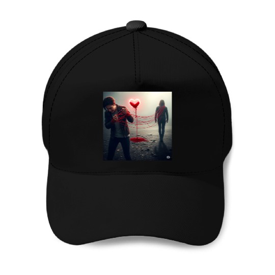 The Bleeding Heart Baseball Caps