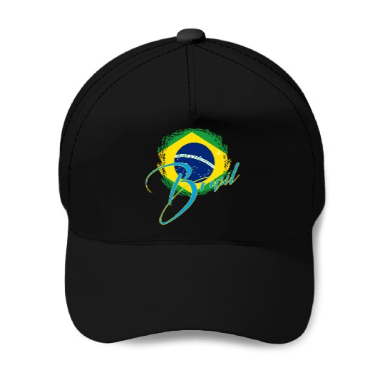 Brazil Flag Baseball Caps