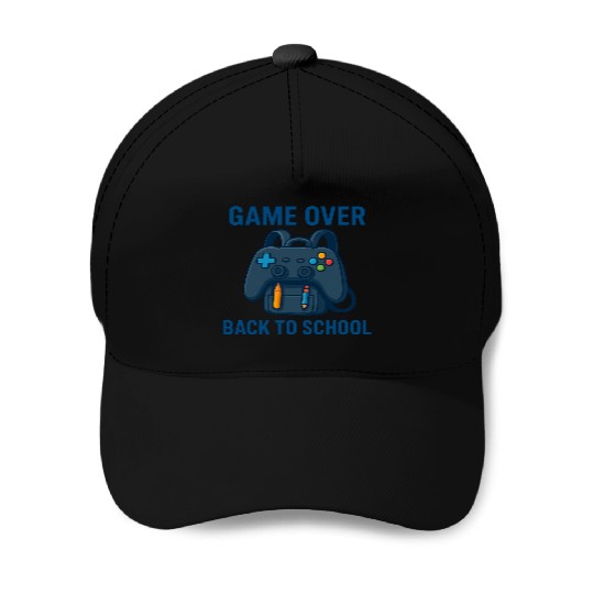 Game Over Retro Backpack Design Baseball Caps