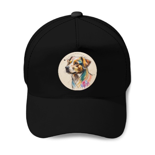 Dog Balloon Baseball Caps