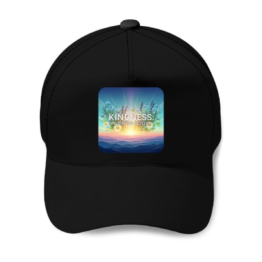 Sunrise Blooms of Kindness  Baseball Caps