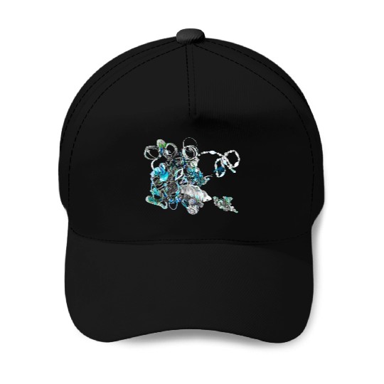 Abstract Jewelry Collage Design Baseball Caps