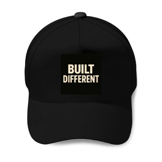 Empowering Built Different Motif Baseball Caps