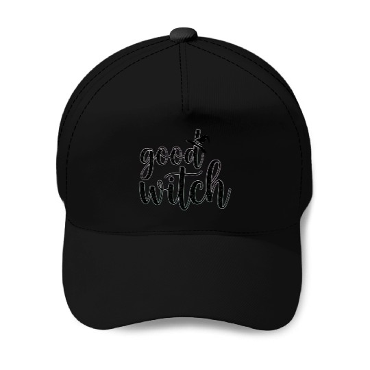 Magical Halloween Witch Hat Illustration Baseball Caps