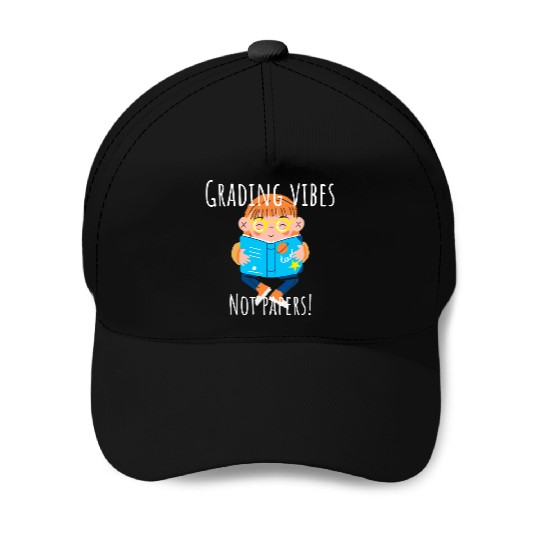 Graduation Vibes Not Papers Fun Design Baseball Caps