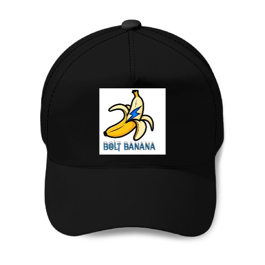 Bolt Banana Baseball Caps