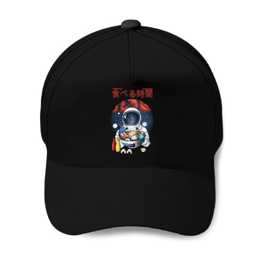 Astronaut Ramen Baseball Caps