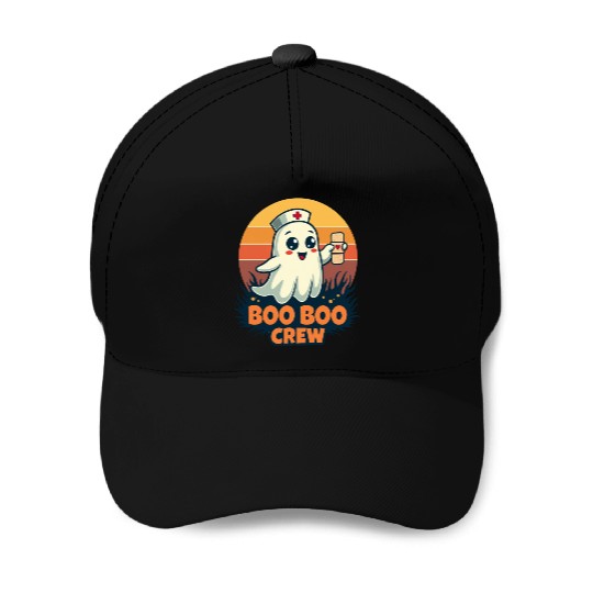 Halloween Boo Boo Crew Cute Ghost Nurse Doctor Baseball Caps