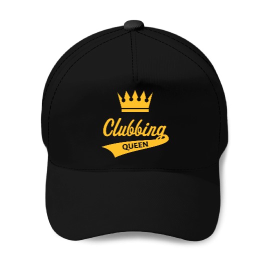 Clubbing Queen (Party / Nightlife / Gold) Baseball Caps