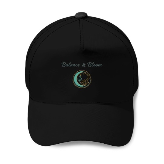 Balance and Bloom Spiritual Mandala Design Baseball Caps